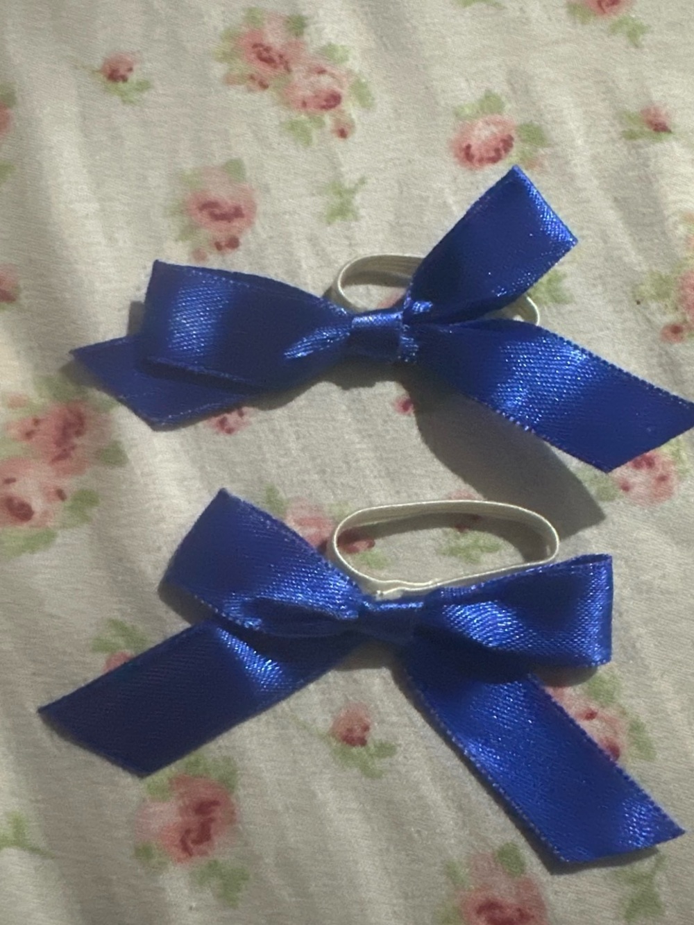 Build-A-Bear retired Royal Blue Satin Bow (pair)